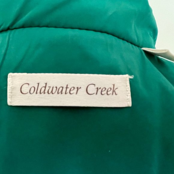 Coldwater Creek Women’s Jade Green Vest Large - Picture 10 of 14